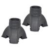 IWOWHERO Replacement Tips for Walking Sticks Trekking Pole Pads Non-Slip Crutch Feet Tip Easy to Install Carry view 1