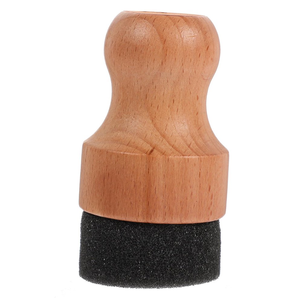 Alipis Cutting Board Oil Wax Applicator Natural Bamboo Applicator Butcher Blocks Oil Cream Wood Applicator for Cutting Boards Wooden Spatula Spoon and Other Utensils, 9.50X5.00X5.00CM