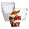 FOMIYES 100pcs Transparent Trapezoid Dessert Cups Disposable Food-grade Portion Cups for Yogurt Mousse Jelly and Appetizers for Parties and Events view 3