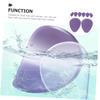 WOFASHPURET 8pcs Forefoot pad Floor mat Forefoot Pads Women Free Sticker Foot pad Foot Metatarsal Pads Insert Purple Half Size pad Non-Slip mat Metatarsal Forefoot Pads, 7.3x6cm view 3
