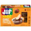 Jif Peanut Butter & Chocolate To Go, 1.1 Ounce Cups, 8 Count (Pack of 6), 48 Cups Total, Less Sugar, Thick & Creamy Texture view 4