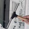 WOFASHPURET Wooden Handle Shower Squeegee with Silicone Blade 10 Inch Glass and Mirror Water Wiper for Bathroom and Window Cleaning view 3