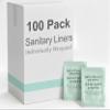 100 Pack Bulk Panty Liners for Homeless, Hospitals | Long Panty Liners for Postpartum, Incontinence, Menstruation Bulk Individually Wrapped Liners for Women view 1