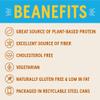 BUSH'S BEST 8.1 oz Canned Zero Sugar Added Baked Beans, Source of Plant Based Protein and Fiber, Low Fat, Gluten Free, (Pack of 12) view 4