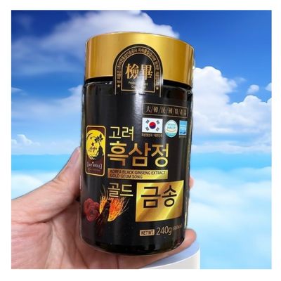 123 UBuy Shop V13 Korea 100% Black Ginseng Extract with Cordyceps Reishi Mushroom 240g (680kcal) Immune Support, Energy Booster, Fatigue Recovery, Mental Performance.
