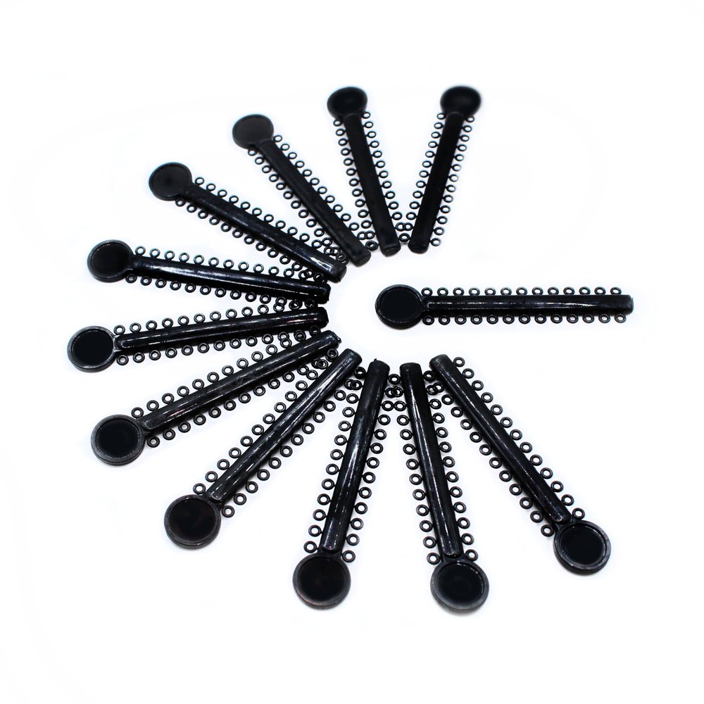 1040 O-Rings - Orthodontic Elastomeric Ligature Ties for Braces. Elastic O-Ring Rubber Bands for Orthodontic Brackets. (Black)