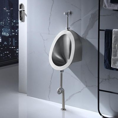 Men's Commercial High Efficience Flushing Urinal, Men's Adult Urinal Trinks Bathroom Toilet, Intelligeent Sensor Flush Public Toilet Male Urinal Urown Diversters,for Hotels/Restaurant/Airport