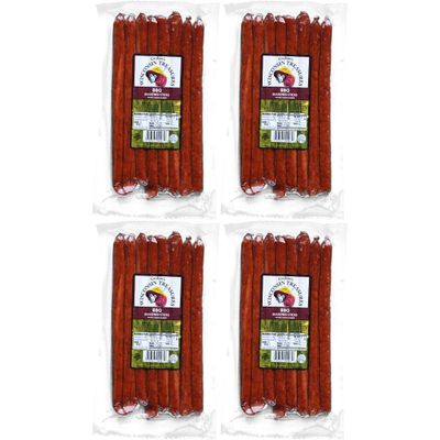Gardner's Wisconsin Cheese, Meat Sticks (1 Ounce Sticks, 8 Sticks Per Pack - 32 Total Sticks) - BBQ Flavor, Low Carb Snack, Does Not Require Refrigeration