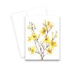 Aria Rae Design Yellow Spring Wildflower Cards, Set of 12, notecard assortment, watercolor notecards, blank note cards, all occasion card, cards with envelopes view 3