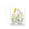 Aria Rae Design Yellow Spring Wildflower Cards, Set of 12, notecard assortment, watercolor notecards, blank note cards, all occasion card, cards with envelopes view 4