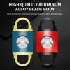 CIGARLOONG Cigar Cutter Durable and Smooth Stainless Steel Sharp Blade Guillotine(Blue+Gold) view 3
