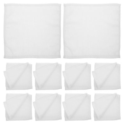 Alipis 10pcs Cotton Hand Towels Multi-Purpose Square Towels for Hotel Restaurant Excellent Absorbency Quick Drying Comfortable for Cleaning Dining Areas