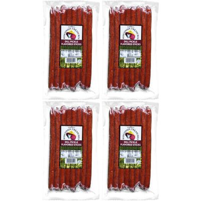 Gardner's Wisconsin Cheese, Meat Sticks (1 Ounce Sticks, 8 Sticks Per Pack - 32 Total Sticks) - Dill Pickle Flavor, Low Carb Snack, Does Not Require Refrigeration