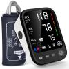 Blood Pressure Machine, Automatic Upper Arm Blood Pressure Monitor with 2x199 readout, 4.5 inch Backlit Large Screen Adjustable Large Cuff 9 to 17 inches - arrhythmia and Home Hypertension Detector view 1