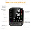 Blood Pressure Machine, Automatic Upper Arm Blood Pressure Monitor with 2x199 readout, 4.5 inch Backlit Large Screen Adjustable Large Cuff 9 to 17 inches - arrhythmia and Home Hypertension Detector view 2