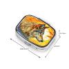 IYOVI Wolf On A Stained Glass Printed Pill Box/Pill Case Portable Square Pill Box, Pill Case for Purse Pill Box Travel, 2.2x1.6in view 3
