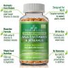 All Natural Multivitamins & Minerals + B Complex + Calcium + Magnesium + Zinc, 100% Vegan Sourced Whole Food Supplement, Complete Nutritional Support for Men & Women, 2 Month Supply, 120 Softgels view 2
