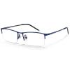 ANRRI Blue Light Glasses Mens Rectangle Semi Rimless Glasses Computer Gaming glasses for men Lightweight Titanium Blue Eyewear view 1