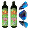 Green Piece Glass Cleaner 2 Bottles (Made in USA)-16 oz with 1Purple Psychedelic Plug Set - Excellent for Cleaning and Smell Proofing view 1