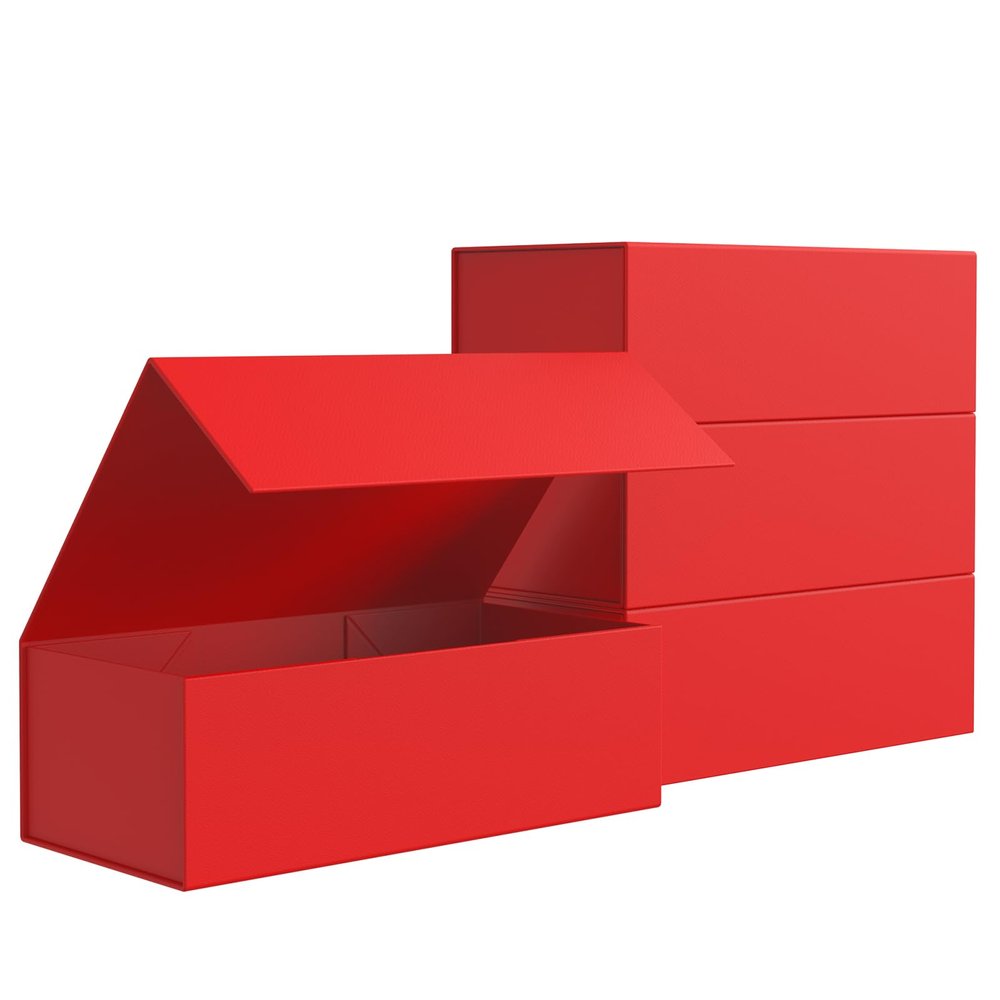 4 Pack Gift Boxes with Magnetic Lid 12" X 6" X 4" for Presents,Luxury for Gift Packaging, Bridesmaid Gifts Boxes, Magnetic Gift Box for Gifts,Birthday Gift Boxes,Christmas Gift Boxes