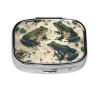 IYOVI Camouflage Frogs Printed Pill Box/Pill Case Portable Square Pill Box, Pill Case for Purse Pill Box Travel, 2.2x1.6in view 1