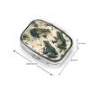 IYOVI Camouflage Frogs Printed Pill Box/Pill Case Portable Square Pill Box, Pill Case for Purse Pill Box Travel, 2.2x1.6in view 3