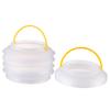 PRETYZOOM 2pcs Plastic Collapsible Water Bucket Portable Stretchable Storage Container for Camping Fishing Outdoor Adventures and Car Washing view 1