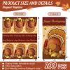 JarThenaAMCS 100 Pcs Happy Thanksgiving Paper Guest Napkins Harvest Turkey Pumpkin Leaves Bathroom Napkins Cocktail Napkin Fall Disposable Hand Towel Napkin for Autumn Home Party Decorations Supplies view 2