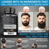 MINANATURALS BEARDY Thick Beard Growth Vitamins for Men, B7 Biotin 10000 mcg, Keratin, Collagen, Silica, and 36 More. Grow Beard Thicker, Stronger. Facial Hair Growth Treatment. 60 Tablets view 2