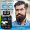 MINANATURALS BEARDY Thick Beard Growth Vitamins for Men, B7 Biotin 10000 mcg, Keratin, Collagen, Silica, and 36 More. Grow Beard Thicker, Stronger. Facial Hair Growth Treatment. 60 Tablets view 3