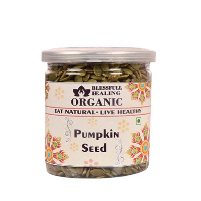 Blessfull Healing Organic Pumpkin Seeds 300 Gram Airtight Container