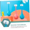 FOMIYES 2pcs Boys and Girls Toothbrushes Soft Bristles Manual Toothbrush Cartoon Boy Girl's Tooth Cleaning Tool view 4