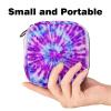 Anna Cowper 1 Pcs Sanitary Napkin Storage Bags Menstrual Cup Pouch Tampon Bags Portable Menstrual Pads Bags Tampon Storage Pouch for Women Girls Feminine Care, Tie Dye Print view 2