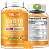 2 Pack CoQ10 Gummies, Plus Omega-3, Vitamin B3 and Zinc, Magnesium, 5X High Absorption Coenzyme Q10 Supplements, q10 for Boost Cellular Energy, Potent Antioxidant & Brain, Peach Flavor, 120 Cts view 1