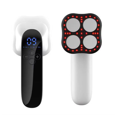 Clarigen Cellulite Massager - Handheld Body Sculptor for Belly, Waist, Arms, Legs, Butt - 3 Modes and 10 Adjustable Intensities, Silver