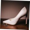 2 Pairs Heart Shaped High Heel Pads Heel Cushion Shoe Repair High Tips Shoes Tip Replacement Stickers Repairer Shoe Insoles for Women Taps Foot Black PVC view 4