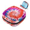 Anna Cowper 1 Pcs Sanitary Napkin Storage Bags Menstrual Cup Pouch Tampon Bags Portable Menstrual Pads Bags Tampon Storage Pouch for Women Girls Feminine Care, Red Tie Dye view 1