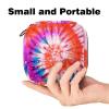 Anna Cowper 1 Pcs Sanitary Napkin Storage Bags Menstrual Cup Pouch Tampon Bags Portable Menstrual Pads Bags Tampon Storage Pouch for Women Girls Feminine Care, Red Tie Dye view 2