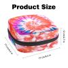 Anna Cowper 1 Pcs Sanitary Napkin Storage Bags Menstrual Cup Pouch Tampon Bags Portable Menstrual Pads Bags Tampon Storage Pouch for Women Girls Feminine Care, Red Tie Dye view 3