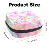 1 Pcs Sanitary Napkin Storage Bags Menstrual Cup Pouch Tampon Bags Portable Menstrual Pads Bags Tampon Storage Pouch for Women Girls Feminine Care, Colourful Tie Dye view 3
