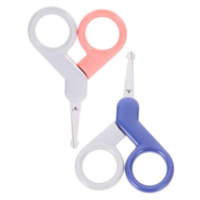 RORPOIR 2pcs Boy Girl's Clippers Manicure Scissors for Boy Girl Safe Easy Nail Care Tools