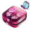 1 Pcs Sanitary Napkin Storage Bags Menstrual Cup Pouch Tampon Bags Portable Menstrual Pads Bags Tampon Storage Pouch for Women Girls Feminine Care, Butterfly view 1