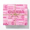 MyPupSocks Customized Wrapping Paper Christmas Style 14 Birthday Wrapping Paper Rolls Boy Pink Personalized Wrapping Paper Birthday Christma Gift Wrap 2 Rolls view 3