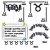 12Pcs Taurus Cupcake Topper, Big Taurus Energy/Taurus Season, 12 Constellation April/May Birthday Cupcake Decoration, Horoscope Astrology Birthday Party Supplies, Black Glitter view 2