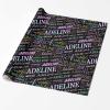 MyPupSocks Personalized Gift Wrap Rolls Customized Gifts Birthday Wrapping Paper Funny Black Christmas Wrapping Paper for Kids 1St Birthday Girls 4 Rolls view 2