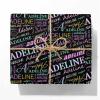 MyPupSocks Personalized Gift Wrap Rolls Customized Gifts Birthday Wrapping Paper Funny Black Christmas Wrapping Paper for Kids 1St Birthday Girls 4 Rolls view 3