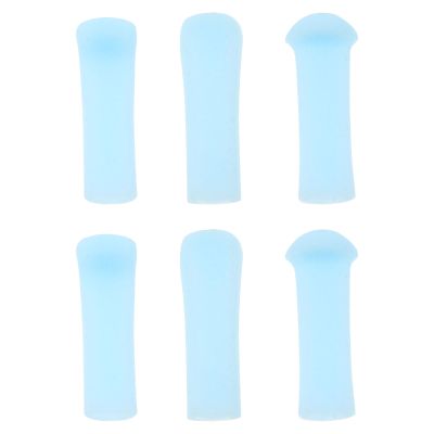 Baluue 6pcs Ear Spoon Tips Ear Cleaner Replacement for Ear Scoop Cover Replaceable, Ear Wax Removal Replacement Silicone Ear Spoon Removal Tools for Ear Cleaning