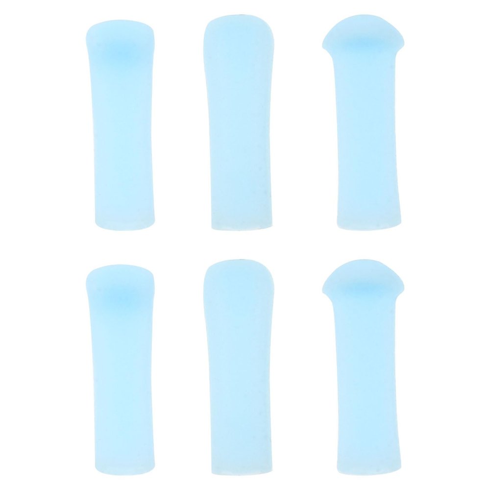Baluue 6pcs Ear Spoon Tips Ear Cleaner Replacement for Ear Scoop Cover Replaceable, Ear Wax Removal Replacement Silicone Ear Spoon Removal Tools for Ear Cleaning