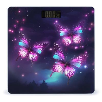 Purple Butterfly Electronic Scale for Body Weight Digital LCD Bathroom Scale Weighing Scale, style