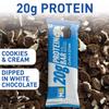 20 gram Protein Bar, Cookies & Cream, Protein Blend, Fibre, 100% Veg, Gluten-Free, Healthy Protein Snacks, For Energy & Fitness (Pack of 6) view 3